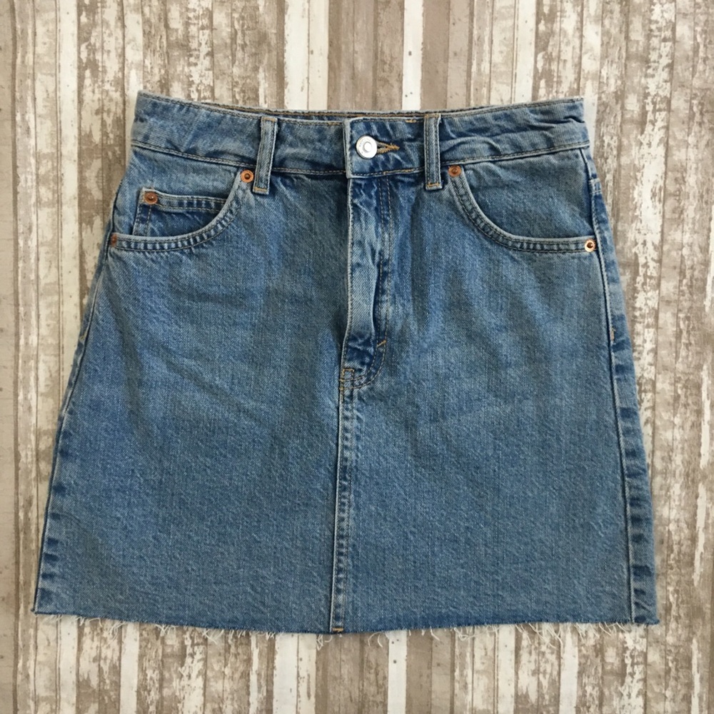 Topshop Denim Mini Skirt Size 2